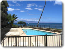 the pool looking toward Lanai